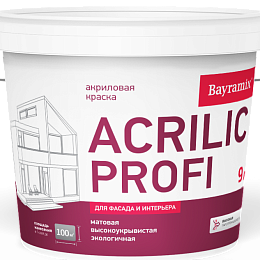 Акриловая краска для фасадов и интерьеров